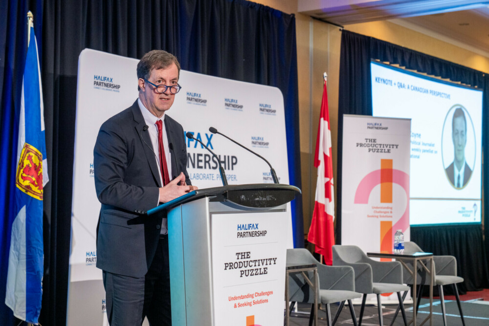 Keynote Speaker, Andrew Coyne at the Productivity Puzzle Event